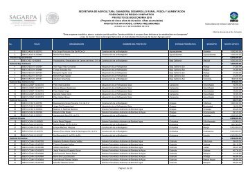 secretaría de agricultura, ganadería, desarrollo rural, pesca y ... - Firco