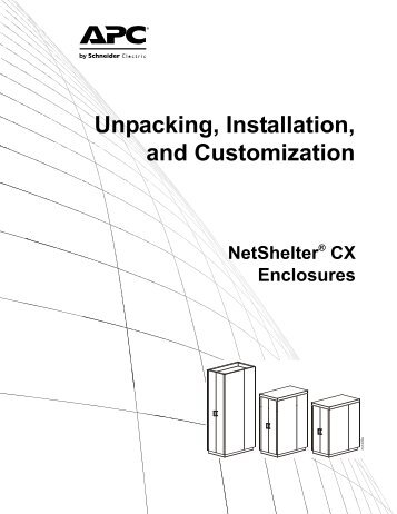 APC NetShelter CX Manual - Fusion Power System