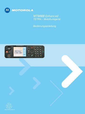 MTM800 Enhanced - TETRA - Mobilfunkgerät ... - funkhandel.com