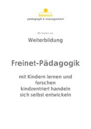 Freinet-Pädagogik - Freinet-Kooperative eV