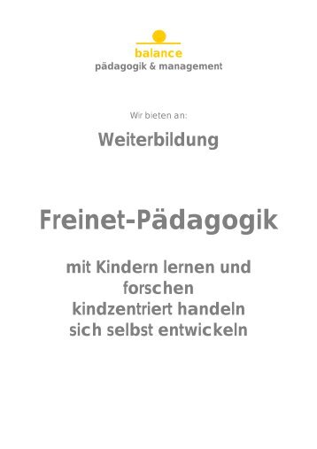Freinet-Pädagogik - Freinet-Kooperative eV