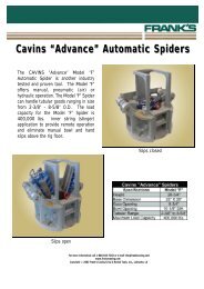 Cavins ?Advance? - Frank's International