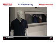 V4 Merchandising - Honda