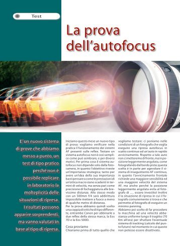 La prova dell'autofocus - Fotografia.it