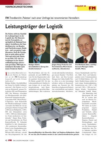 Leistungsträger der Logistik - FM