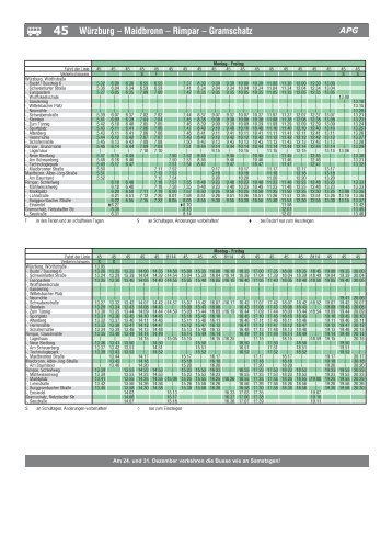 Buslinie 45 - Der Regional-Guide - franken-regio.de