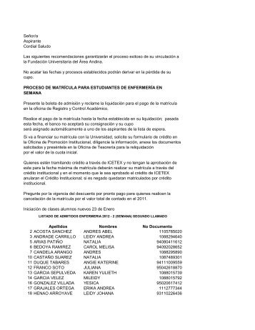 Apellidos Nombres No Documento 2 ACOSTA SANCHEZ ANDRES ...