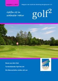 Clubzeitung 1/2013 - Golfclub Altötting-Burghausen