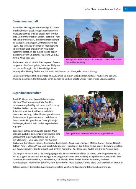 Clubzeitung 1/2013 - Golfclub Altötting-Burghausen