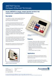 to download the AKET027 Ethernet data terminal ... - Access IS
