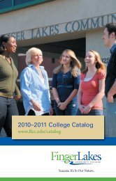 2010-2011 College Catalog - Finger Lakes Community College