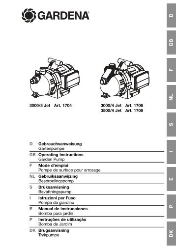 Gebrauchsanweisung - Gardena-ersatzteile.ch