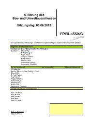 Protokoll Bau- und Umweltausschuss vom 05.06 ... - Stadt Freilassing