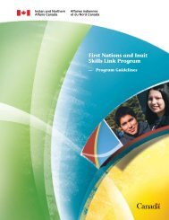 First Nations and Inuit Skills Link Program - FNESC