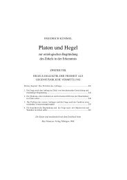 Platon und Hegel - Friedrich Kümmel