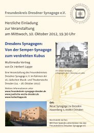 Von der Semper-Synagoge zum verdrehten Kubus - Freundeskreis ...