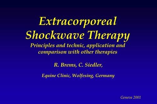 Extracorporeal Shockwave Therapy