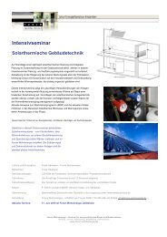 Intensivseminar solarthermische Gebäudetechnik - Forum ...