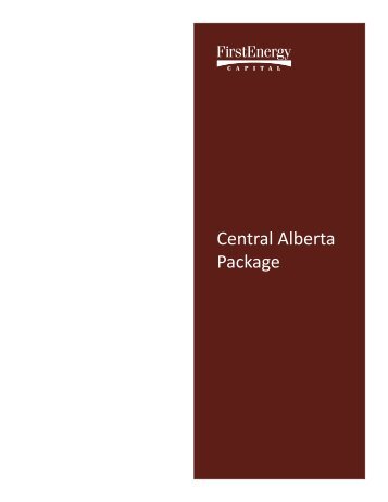 Central Alberta Package - FirstEnergy Capital Corp.
