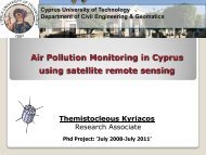Air Pollution Monitoring in Cyprus using satellite remote sensing