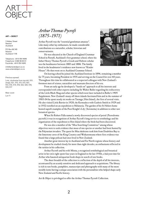 Download PDF catalogue - Art+Object