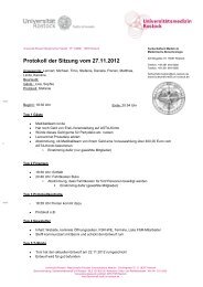 Protokoll der Sitzung vom 27.11.2012 - Fachschaftrat Medizin ...