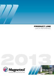PRODUCT LINE QUICK REFERENCE - Magnetrol International