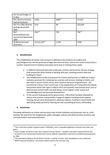 Reparations in Northern Ireland – A duty to victims? - Transitional ...