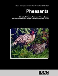 Pheasants: Status Survey and Conservation Action Plan ... - IUCN