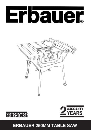 ERB2504SE - Free-Instruction-Manuals.com