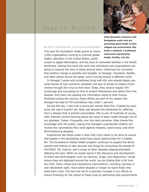 2002 Annual Report - Bill & Melinda Gates Foundation