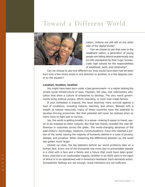 2002 Annual Report - Bill & Melinda Gates Foundation