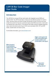 LSR130 Bar Code Imager User Guide - Access IS