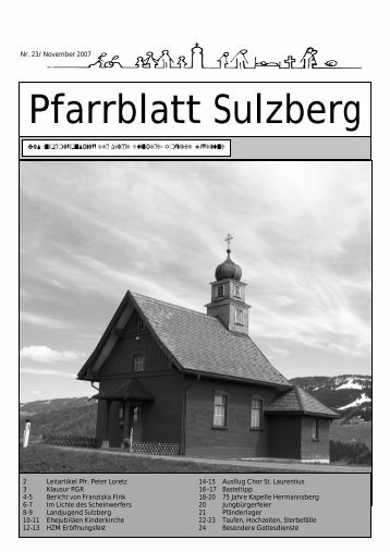 Pfarrblatt Sulzberg