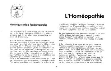 L'Homeopathie