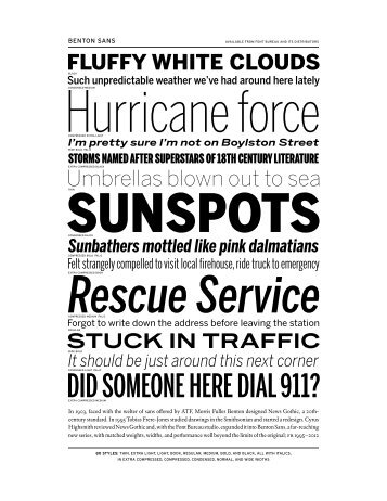 DID SOMEONE HERE DIAL 911? - Font Bureau