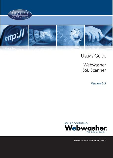 Webwasher 6.5 SSL Scanner User's Guide - McAfee