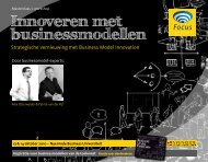 Innoveren met businessmodellen - Focus Conferences