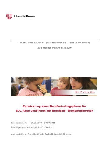 Zwischenbericht zum Projekt Berufseinstiegsphase - Lehreinheit ...