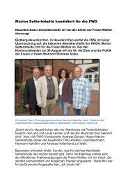 Pressetext Kandidaten Neuenkirchen - FWG Rietberg