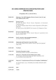 eu-china seminar on gi registration and protection - Franzosi