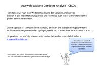 Auswahlbasierte Conjoint-Analyse - CBCA