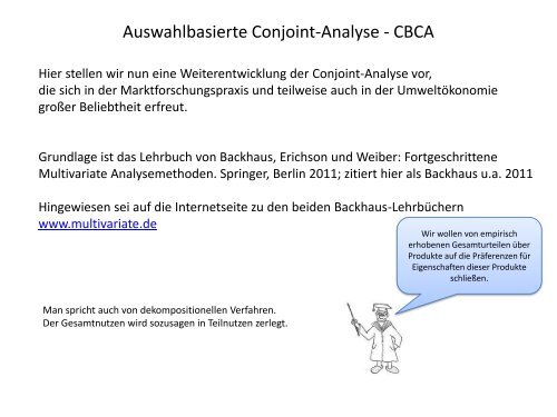 Auswahlbasierte Conjoint-Analyse - CBCA