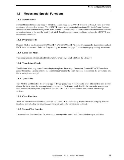 Telephone Requirements an