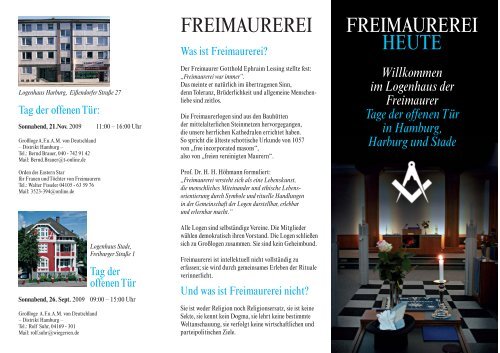 freimaurerei heute freimaurerei - Großloge der Alten Freien und ...