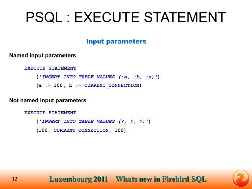 New SQL Features in Firebird