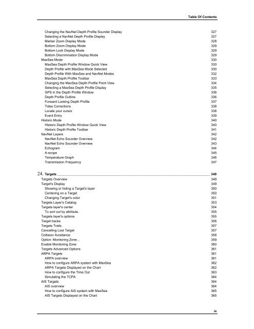 MaxSea Operator Manual version 12.6 - Furuno USA