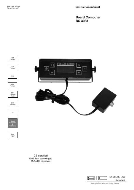 BA 3033_e_10.07.pdf - AIC Systems