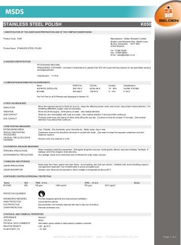 Why is chemical safety data important