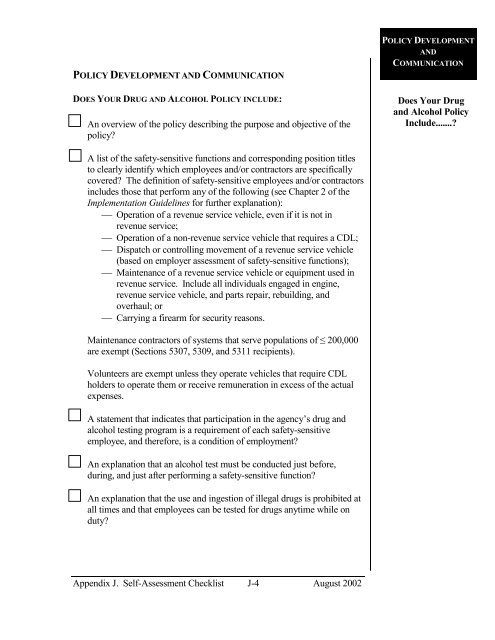 Implementation Guidelines - Federal Transit Administration - U.S. ...